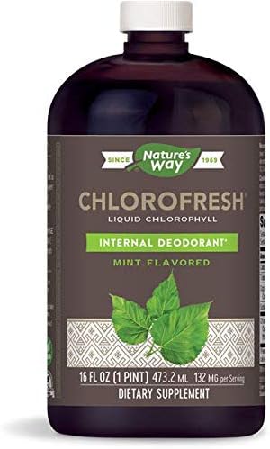 Nature's Way Chlorofresh Liquid Chlorophyll Internal Deodorant 16 Fluid Ounces, Mint Flavor, Pack of 2 2