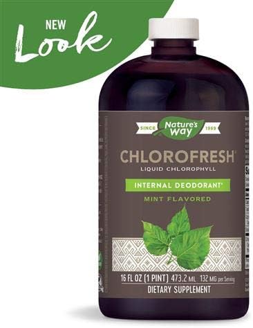 Nature's Way Chlorofresh Liquid Chlorophyll Internal Deodorant 16 Fluid Ounces, Mint Flavor, Pack of 2 4