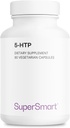 Supersmart 5-HTP 100mg per Day (High Purity) - 98% 5-HTP Supplement - Griffonia Simplicifolia Extract - 5-HydroxyTryptoPhan | Non-GMO & Gluten Free - 90 Vegetarian Capsules 2