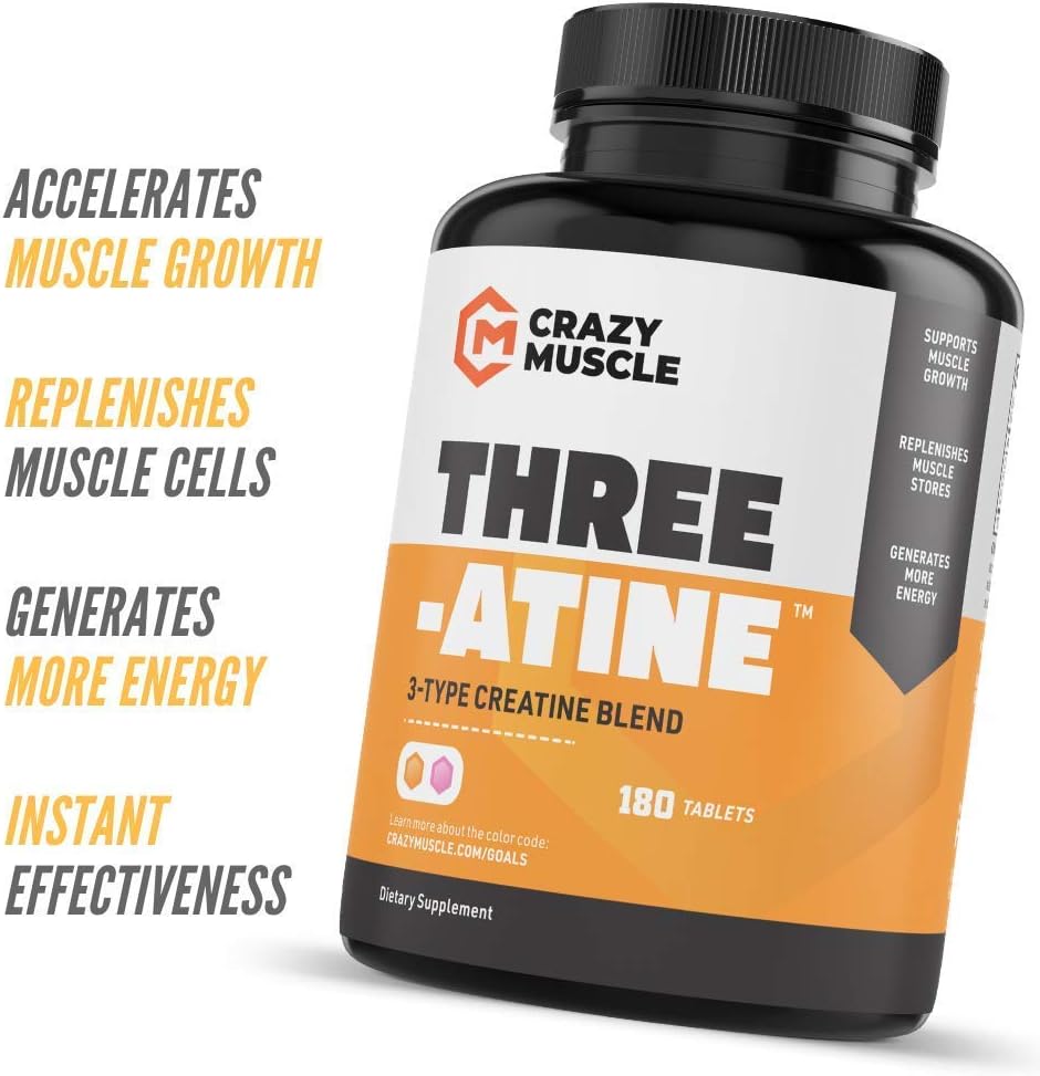 Get Bigger with BCAA, Creatine and Test 1 Boost (2 Month Supply) 4