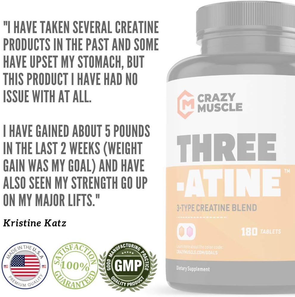 Get Bigger with BCAA, Creatine and Test 1 Boost (2 Month Supply) 6