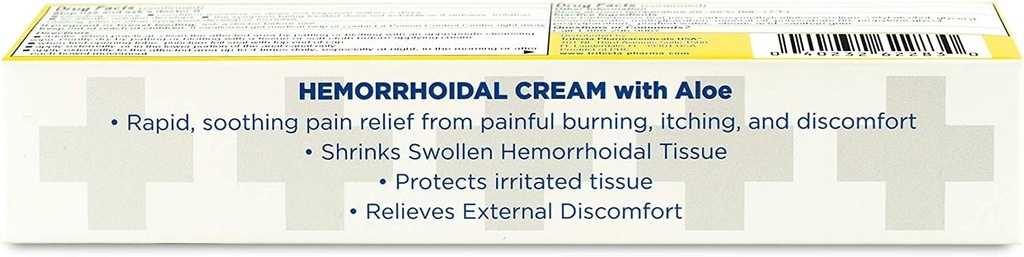 Globe Hemorrhoidal Cream, Phenylephrine HCl, Pramoxine with Aloe, Relief from Burning, Itching and Discomfort of Hemorrhoids, 1.8 Ounces 6