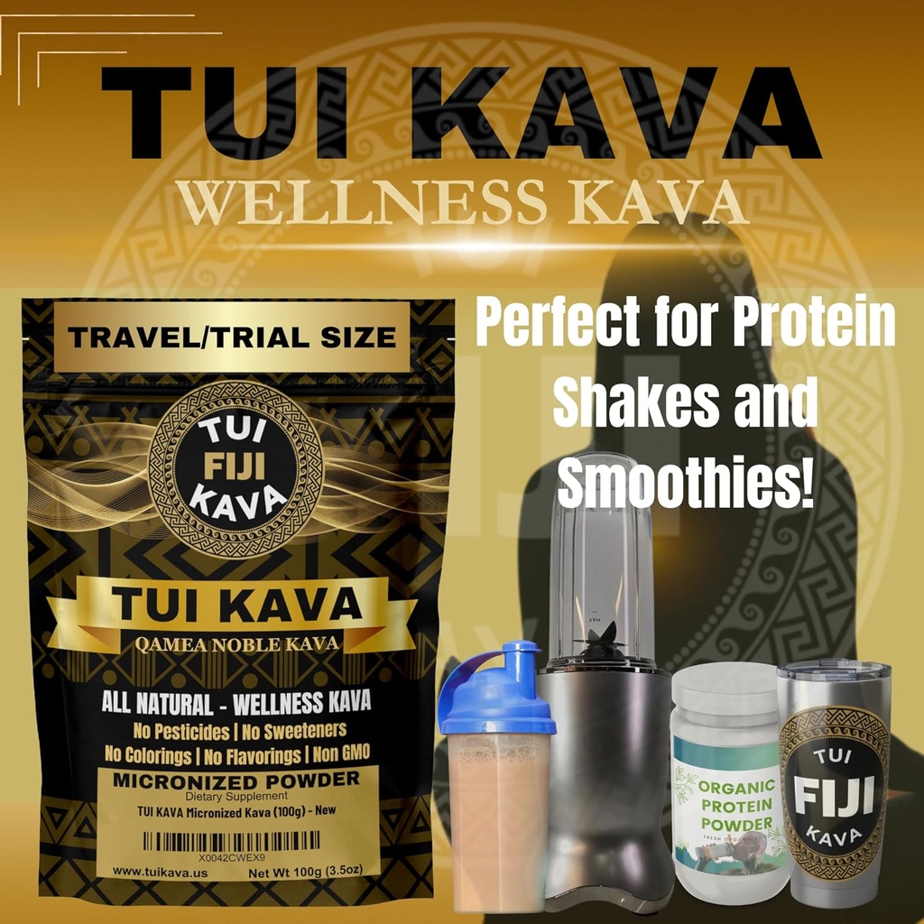MICRONIZED Noble Kava Root Powder – 100g (3.5oz) Trial Size | Heady & Euphoric | Natural Mood, Sleep & Stress Support | Premium Fijian Kava for Focus & Relaxation | NO STRAINING 5