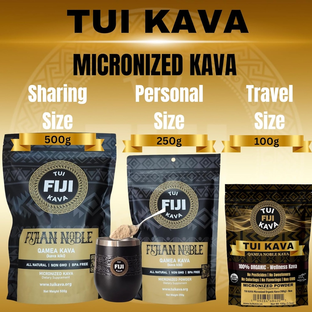 MICRONIZED Noble Kava Root Powder – 100g (3.5oz) Trial Size | Heady & Euphoric | Natural Mood, Sleep & Stress Support | Premium Fijian Kava for Focus & Relaxation | NO STRAINING 6