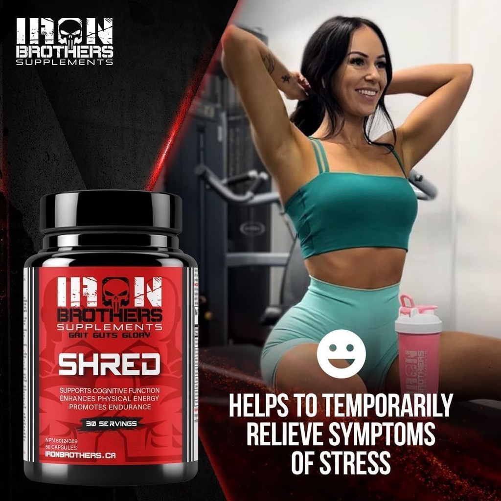 Iron Brothers Supplements Shred for Men & Women | Strong Appetite Suppressant for Weight Loss Management | Supports Cognitive Function Promotes Endurance Increases Energy - Fat Burner - Reduce Craving 5