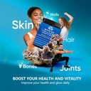 Collagen Peptides Powder for Women, Multi Marine Hydrolyzed for Healthy Hair, Skin, Nails with Hyaluronic Acid, Biotin, Vitamin C, 30 Servings (10.6 OZ, Strawberry) 3