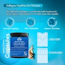 Collagen Peptides Powder for Women, Multi Marine Hydrolyzed for Healthy Hair, Skin, Nails with Hyaluronic Acid, Biotin, Vitamin C, 30 Servings (10.6 OZ, Strawberry) 5