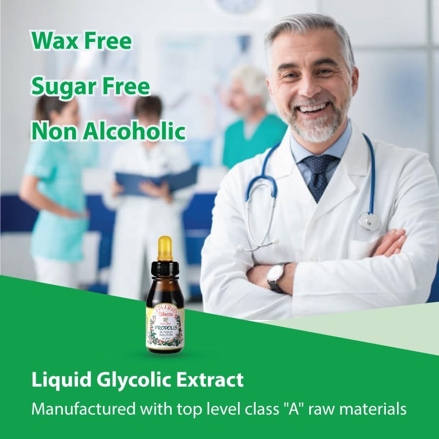Maintain Healthy Glucose Level & Cardiovascular Health - 6 Bottles Value Pack Brazilian Green Bee Propolis Liquid Glycolic Extra- Non Alcoholic, Wax Free, Sugar Free (PG) 5