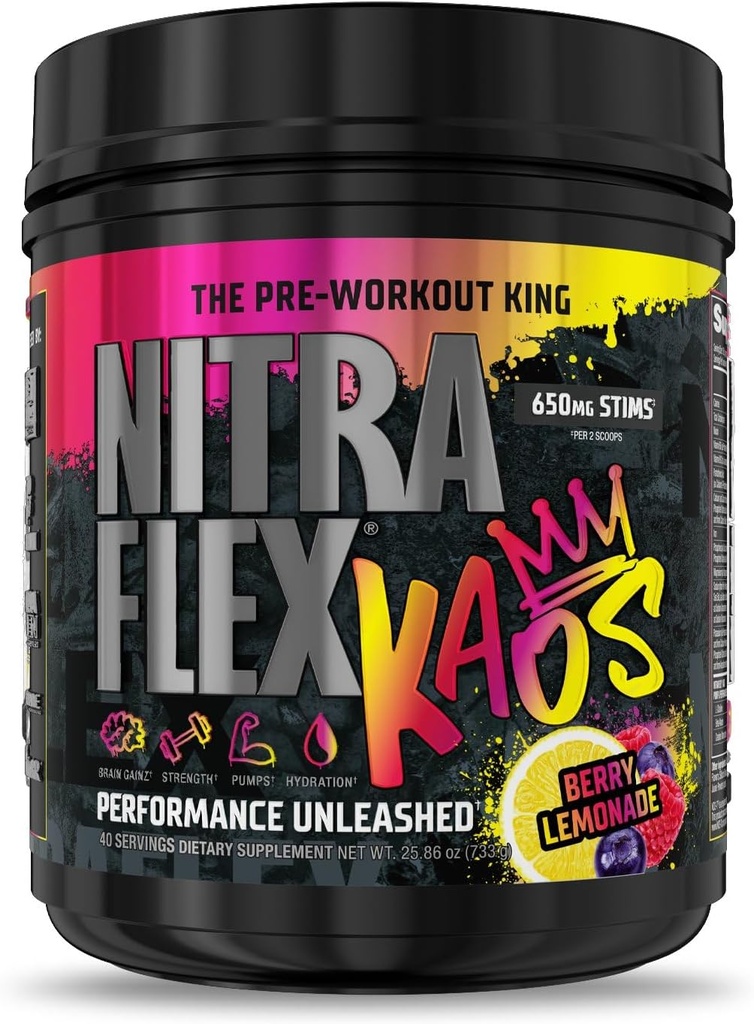 Nitraflex KAOS Berry Lemonade Pre-Workout Powder, 2