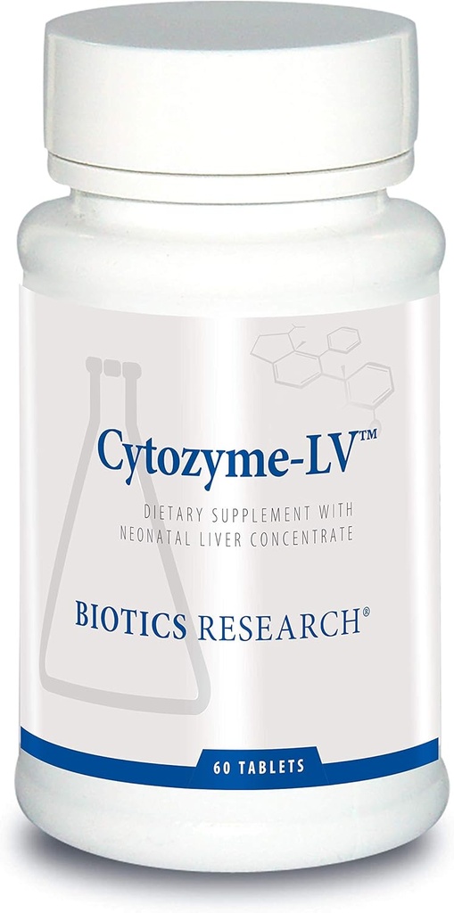 Biotics Research Cytozyme LV Neonatal Liver, Supports Healthy Liver Function and Serum Albumin, Excellent Source of B Vitamins and Iron, SOD, Catalase, Potent Antioxidant 60 Tablets 2
