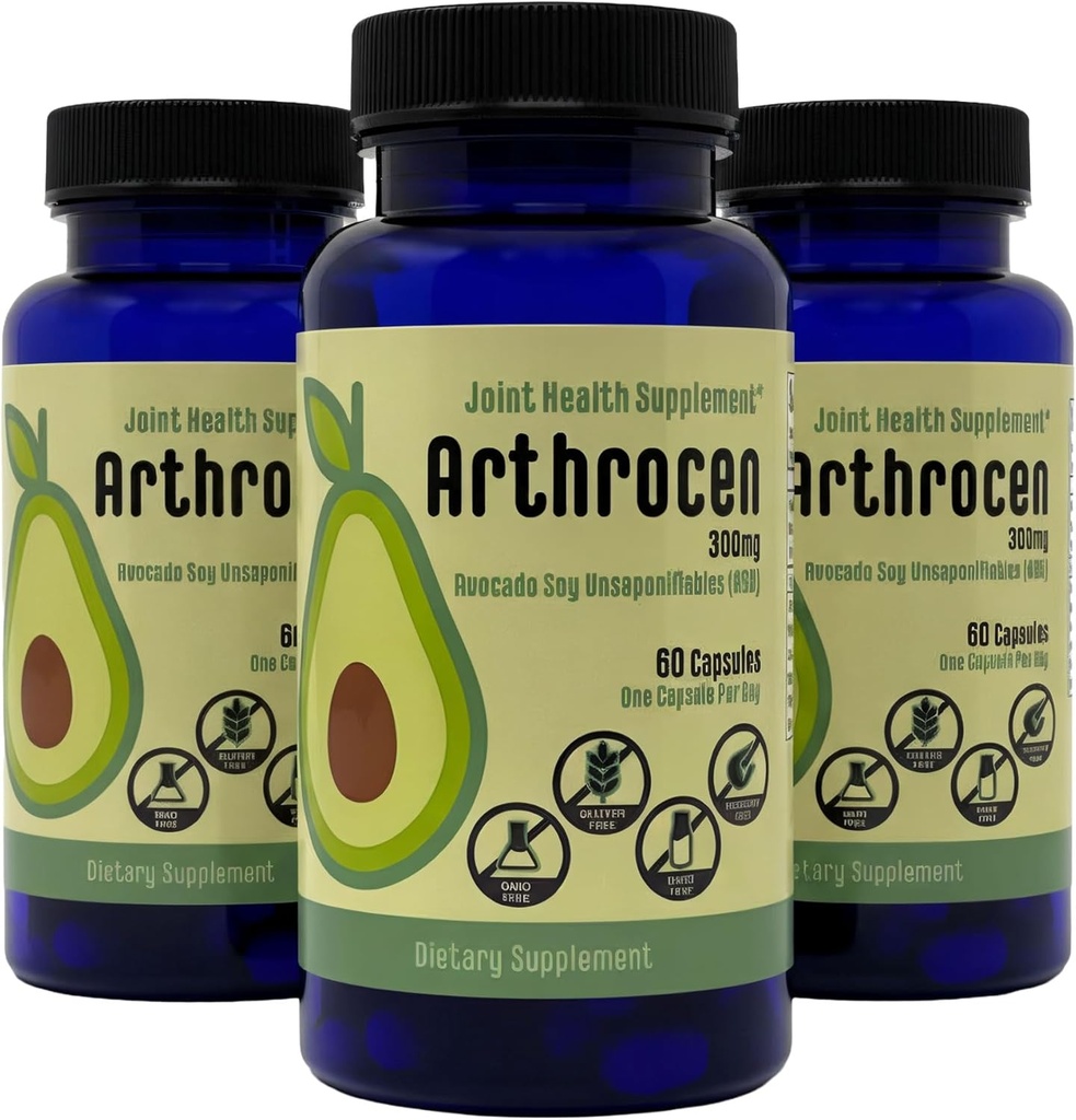 Joint Health Supplement, 300Mg Avocado Soy Unsaponifiable, Non-GMO, Dairy Free, Gluten Free & Shellfish Free, 60 Day Supply, One Capsule Per Day (6 Months)… 2