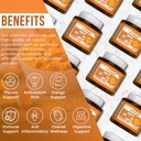 HERBOGANIC Turmeric Sea Moss Gummies - Natural Dietary and Herbal Supplement for Skin and Energy Support with Sea Moss, Boost Immune System - 60 Gummies 5