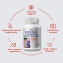 Berberine Supplement 1000mg with Ceylon Cinnamon, Bitter Melon, 3 in 1 Triple Action Formula Berberine HCL Supplements, for Immune, Cardiovascular, Gastrointestinal, 120 Veggie Capsules, Made in USA 5