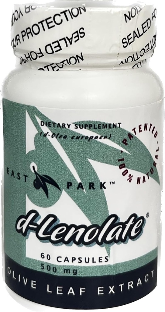 East Park Olive Leaf Extract (OLE) Super Strength d-Lenolate 500mg | 18% or More Oleuropein Immune System Booster | 60 Vegetarian Capsules (Non-GMO) 2