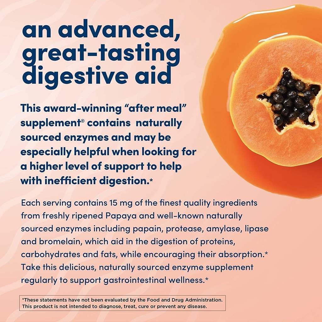 American Health Enzymes Chewable Super Papaya Enzyme Plus 360 Tablets (Pack of 2) 5