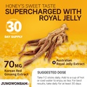 6-Year Korean Red Ginseng Extract & Royal Honey | 30 Sticks | Sweet Flavor | 70mg Ginseng, 15% Australian Honey | Energy, Focus, Fatigue, Immune Support | Daily Supplement for Men & Women 4