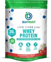 BioTrust Low Carb Lite, 20 Grams of Grass-Fed Whey Protein Isolate, 100 Calories, ProHydrolase Digestive Enzymes, Non-GMO, Free from Soy and Gluten, rBGH-Free (14 Servings) (Strawberries and Cream) 2
