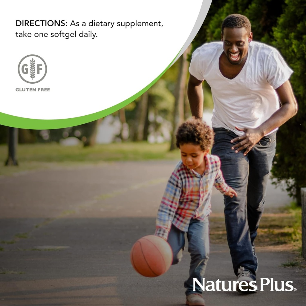 NaturesPlus Vitamin E - 400 iu Mixed D-Tocopherol, 60 Softgels - Easy to Swallow Vitamin E Supplement, Derived from Natural Soybean Oil - Free-Radical Defense - Gluten-Free - 60 Servings 6