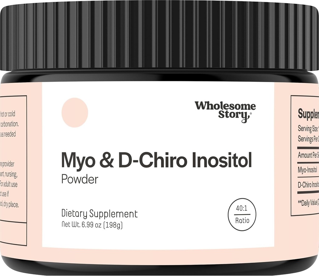 Myo-Inositol & D-Chiro Inositol Supplement Powder for Women | Hormonal Balance & Healthy Ovarian Function Support | Vitamin B8 | Great Alternative to Capsules | 40:1 Ratio | 90 Servings 2