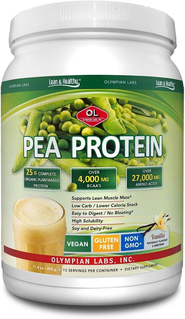 Olympian Labs Vanilla Pea Protein, 494 Grams, 13 Servings 2