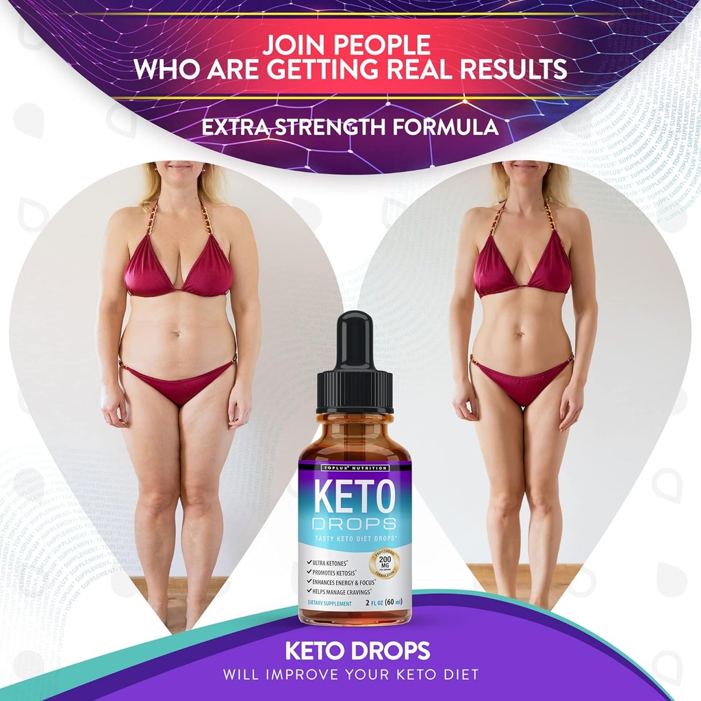 Keto Diet Drops Weight Loss Ketogenic Supplement - Premium Fat Burner Formula to Boost Metabolism, Suppress Appetite & Cravings, Better Absorption Liquid, Garcinia Cambogia, Effective for Men & Women 5