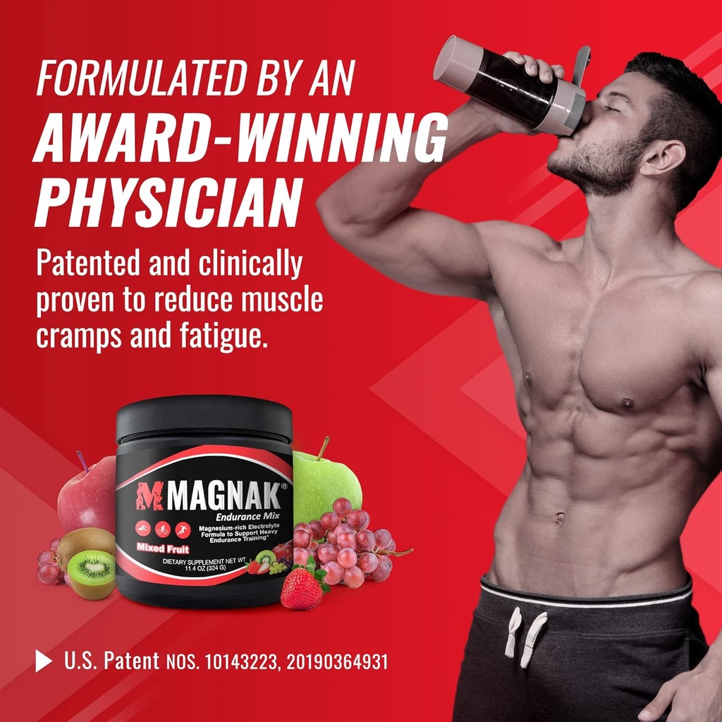 Electrolytes Powder Mix, Recovery Drink for Workouts, Sports & Training, Hydration and Energy Drink Mix w/Magnesium, Potassium, Sodium & More, Gluten Free, Mixed Fruit Powder, 11.4 oz - Magnak 5