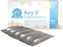 Carlson - Key-E Suppositories, 30 IU Vitamin E Suppository, Lubricates Dry Areas, Treatment for Women and Men, Vaginal & Rectal, 24 Count 2