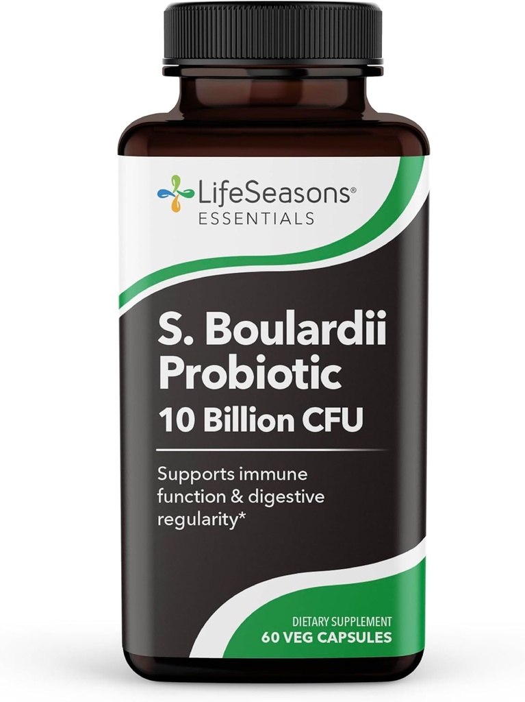 LifeSeasons Essentials S. Boulardii Probiotic - Supports Immune Function & Digestive Regularity - Promotes A Healthy Gut & Stronger Intestinal Lining - Eases Digestion - Saccharomyces - 60 Capsules 2