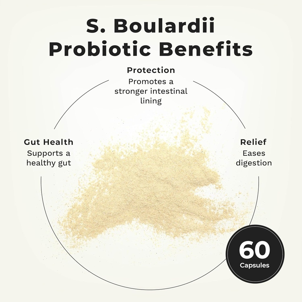 LifeSeasons Essentials S. Boulardii Probiotic - Supports Immune Function & Digestive Regularity - Promotes A Healthy Gut & Stronger Intestinal Lining - Eases Digestion - Saccharomyces - 60 Capsules 3