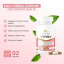 ZEN LIFE HERB UTFREx – Fast Acting - Promotes Urinary Tract Health Supports Healthy Immune and Urinary System, No Vitamins, Minerals, Prebiotics, Sugar, Plant-Based Supplement (60 Capsules) 4