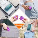 Weekly Pill Organizer 2 Times a Day, Moisture-Proof, Detachable Compartments, AM PM Pill Box 2X 7 Day, Travel Pill Organizer for Pills/Fish Oil/Medication/Vitamin/Supplements (Blue + Colorful) 6