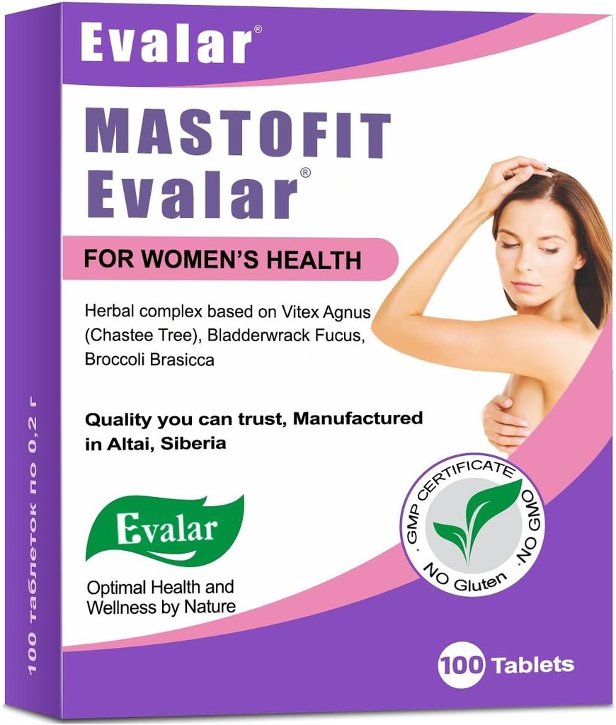 Evalar Vitex Chaste Tree Bladderwrack Fucus Extract Mastofit Herb 100 Tab 2
