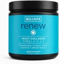 WellPath Renew Multi Collagen Protein Powder for Women | Hair, Nails, Skin | Hydrolyzed Grass-Fed Bovine, Marine, & Chicken Sources Collagen Peptides | Types I, II, III, V, X | 11 oz | 40 Servings 2