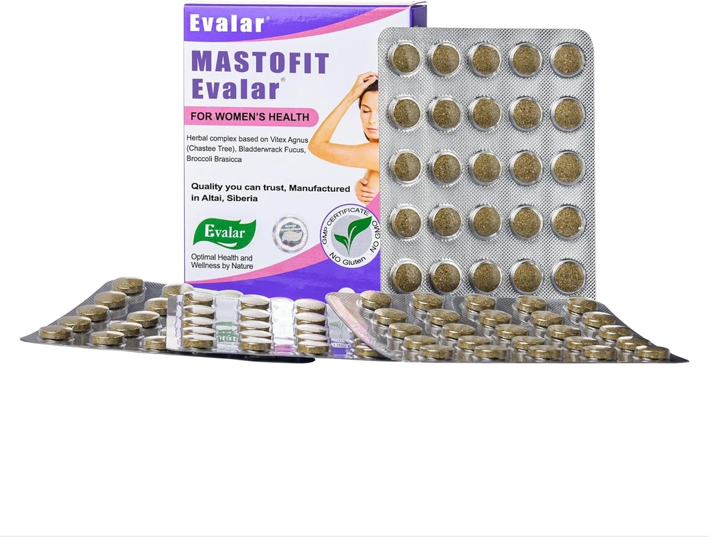 Evalar Vitex Chaste Tree Bladderwrack Fucus Extract Mastofit Herb 100 Tab 5