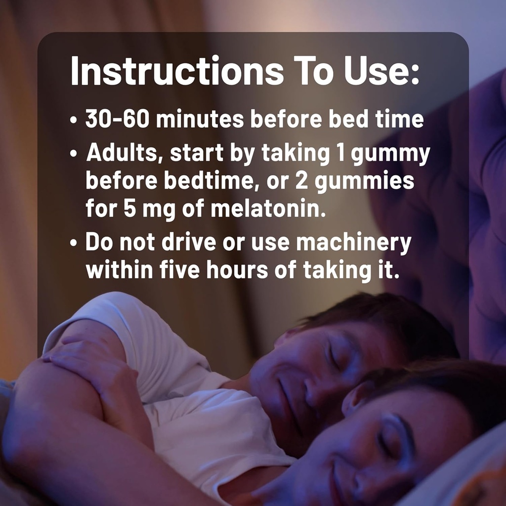 NatureWise Melatonin Gummies 5mg - Non-Habit Forming Sleep Support Supplement with Ashwagandha, Valerian Root - BlackBerry-Lemon Flavor - Vegan, Gluten Free, Non-GMO - 180 Count[90-Day Supply] 4