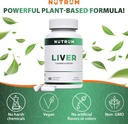 Liver Cleanse and Detox Health Support Supplement by Nutrum, Vegan Liver Formula, Natural Herbal Liver Renewal with Vitamin C, Milk Thistle, Support for Bad Breath, Acne, Low Energy, 60 Capsules 6