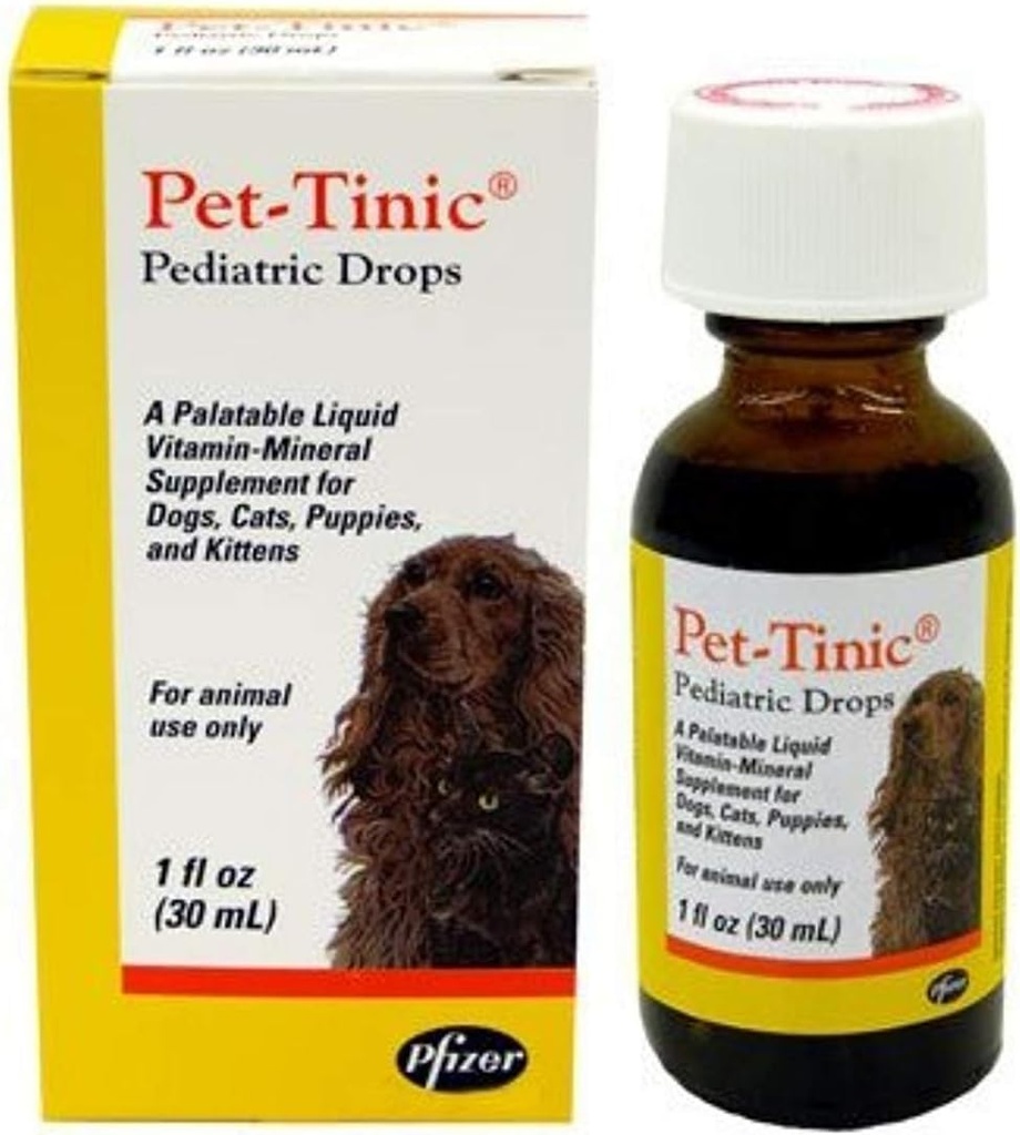 Pet-Tinic Pediatric Drops for Dogs, Cats, Puppies and Kittens, 1 oz. (30 ml) by Unknown 2