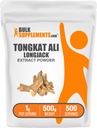 BulkSupplements.com Longjack Extract Powder - Tongkat Ali Extract, Tongkat Ali for Men & Women - Gluten Free, 1g per Serving, 500g (1.1 lbs) (Pack of 1) 2