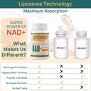800 mg Liposomal NAD+ Supplement with Nicotinamide Riboside 200 mg, Trans-Resveratrol 100 mg - True NAD Supplement for DNA Repair, Healthy Aging, Brain Function - 180-Day Supply 5