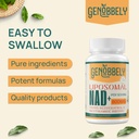 800 mg Liposomal NAD+ Supplement with Nicotinamide Riboside 200 mg, Trans-Resveratrol 100 mg - True NAD Supplement for DNA Repair, Healthy Aging, Brain Function - 180-Day Supply 6