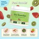Feel Goods Gut Guardian, Organic Fiber, Probiotic & Prebiotic Powder, Sugar Free, Herbs for Bloat, Gut Health Support, Digestive Health for Men & Women, Non GMO, Vegan, Strawberry Kiwi, 30 Servings 3