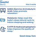 Dream Water Natural Sleep Aid, GABA, MELATONIN, 5-HTP, 2.5oz Shot, Snoozeberry, 24 Count Economy Value Pack 6