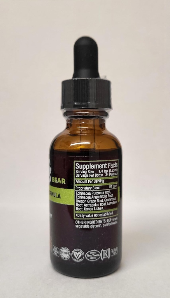 Cedar Bear Echinacea Super Immune Blend a Liquid Herbal Supplement That Boosts Your Immune System to Help Maintain White Blood Cell Activity and Other Immune Functions 1 Fl Oz 6