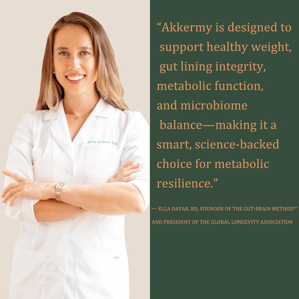 Akkermansia Probiotic for Appetite & Craving Control | Increases GLP-1 & Boosts Healthy Weight | 180 Day Supply | Made in USA | Bacillus Coagulans, B2, D3 & Chromium |SIBO Friendly, Vegan, Gluten Free 3