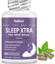 NuBest Sleep Xtra | Supports Healthy Sleep for Adults | Vitamin B6, Melatonin, Ashwagandha, Chamomile, Valerian & More - Non Habit-Forming | 60 Vegan Capsules |1 Month Supply 2