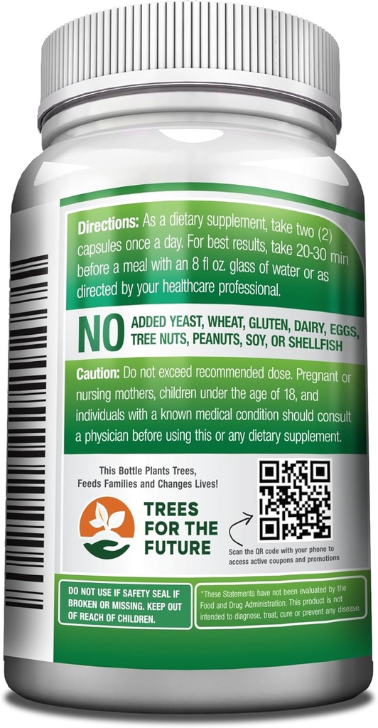 GreeNatr Pure Moringa Oleifera Leaf Extract Veggie Capsules 1000 mg. Natural Herbal Supplement. Energy, Mood, Memory and Focus Support. Premium Green Superfood (3 Bottles) 3