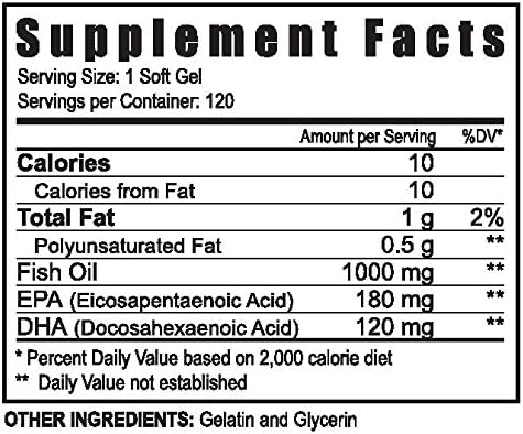 PROJOBA OMEGA 3 Essential fatty acids, EPA and DHA - 120 CAPS 3