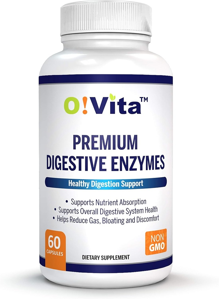 Premium Digestive Enzymes with Plant-Based enzymes, Supports Better Digestion, Better Nutrient Absorption (60 Non-GMO Vegetable Capsules) 2