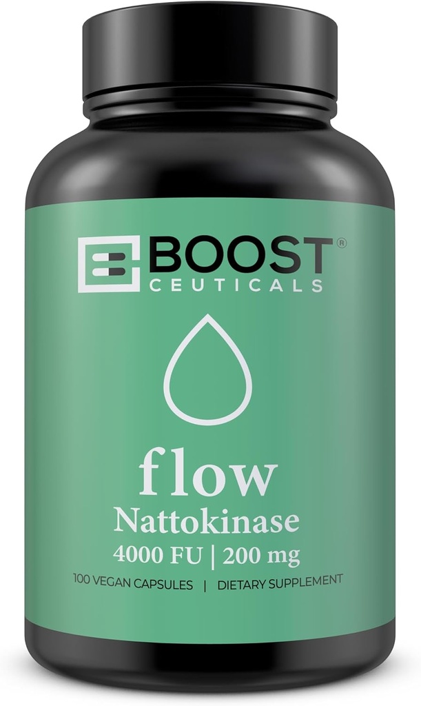 Nattokinase 4000 Fu 200mg - Vegan No Stearates Gluten Free - Pure Natural Blood Thinner & Blood Flow Supplement - 100 Capsules / 100 Days Supply 2