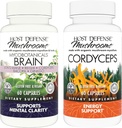 Host Defense Bundle with MycoBotanicals Brain* Capsules, 60 Count & Cordyceps Capsules, 60 Count - Support Memory & Focus - Support Immune Health & Energy* 2